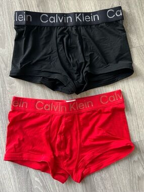 Calvin Klein x Calvin Luo Chinese New Year Premium Trunks in Black & Red (Small)
